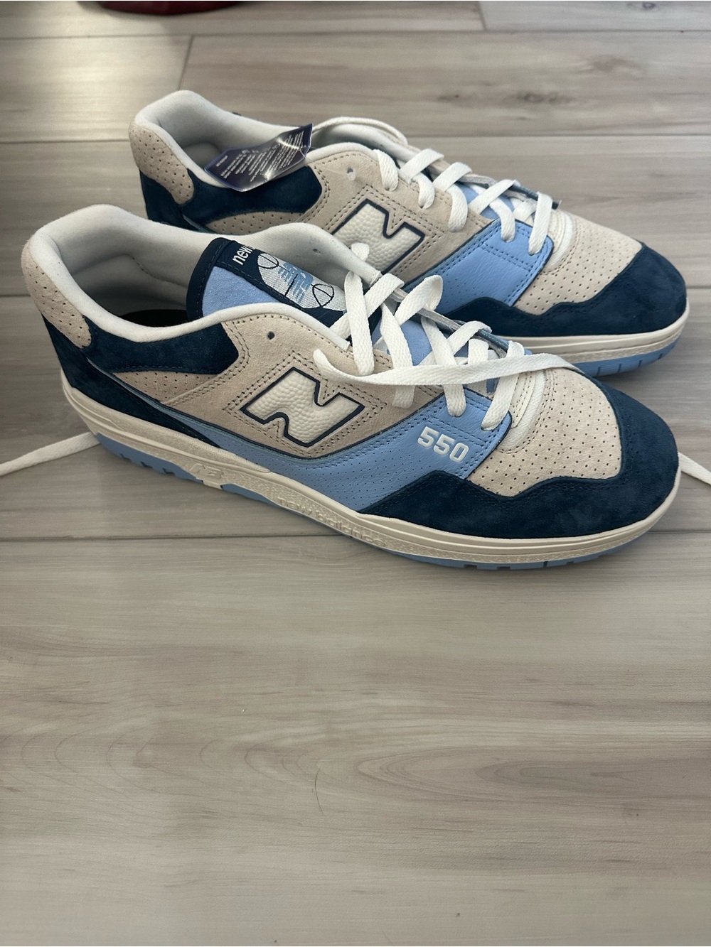New Balance 550 Men’s Sneakers - Navy, Light Blue & Cream